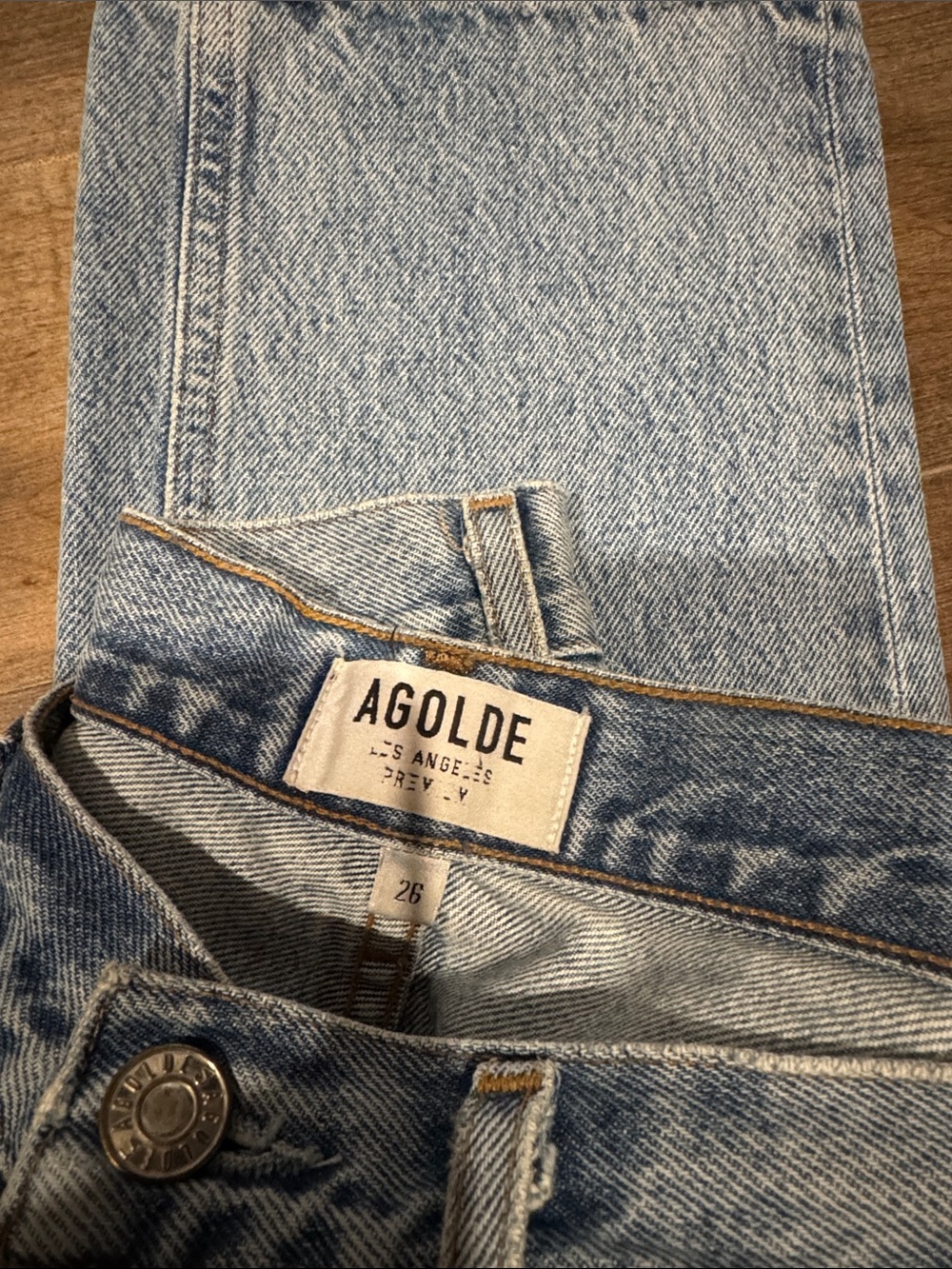 Agolde Riley Straight-Leg High-Rise Jeans - Picture 2 of 4